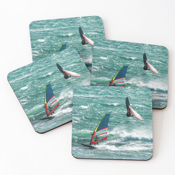 Item preview, Windsurfers Wave Jumping, Cottesloe Beach | Action Water Sports, Perth, Western Australia Art designed and sold by Ross.A.Campbell.
