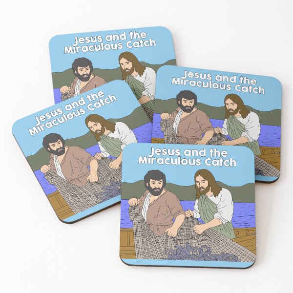 Item preview,  Jesus and the Miraculous Catch designed and sold by elviamontemayor.