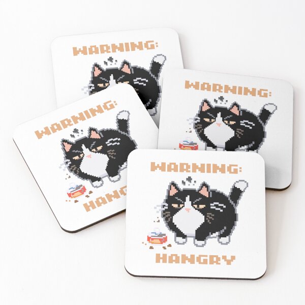 Item preview, Warning: Too Cuddly │ Pixel Cat designed and sold by sixsixsix.shop.