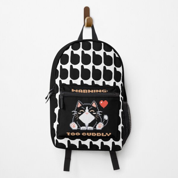 Item preview, Warning: Too Cuddly │ Pixel Cat designed and sold by sixsixsix.shop.