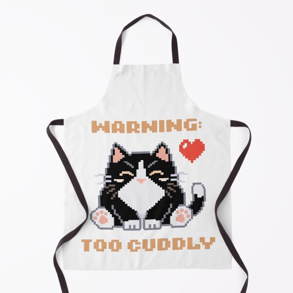 Item preview, Warning: Too Cuddly │ Pixel Cat designed and sold by sixsixsix.shop.