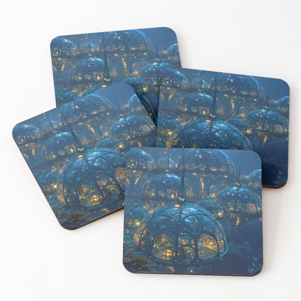 Item preview, Underwater Bioluminescent City Domes designed and sold by Visual Foundry.