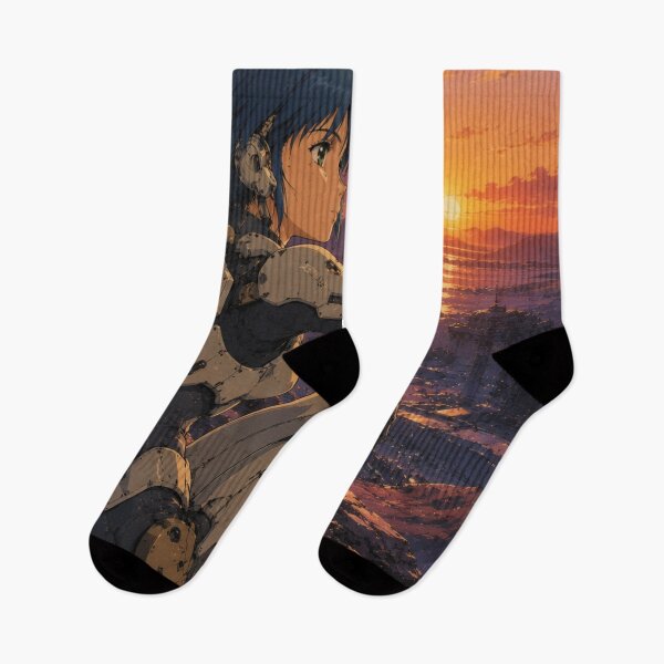 Item preview, Retro Cyberpunk Anime Sunset View designed and sold by bapupa.