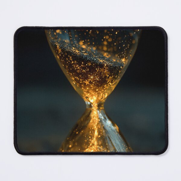 Item preview, Golden Hourglass Time Flow Art designed and sold by Visual Foundry.
