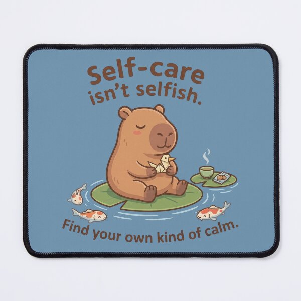 Item preview, Self-Care Capybara with Origami and Koi Fish designed and sold by sanorastyle.