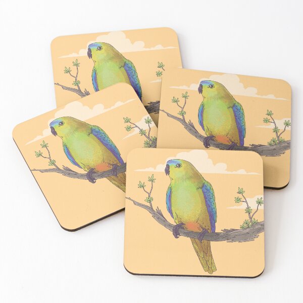 Item preview, Detail: 5 OBPs coasters designed and sold by Friends of OBP.
