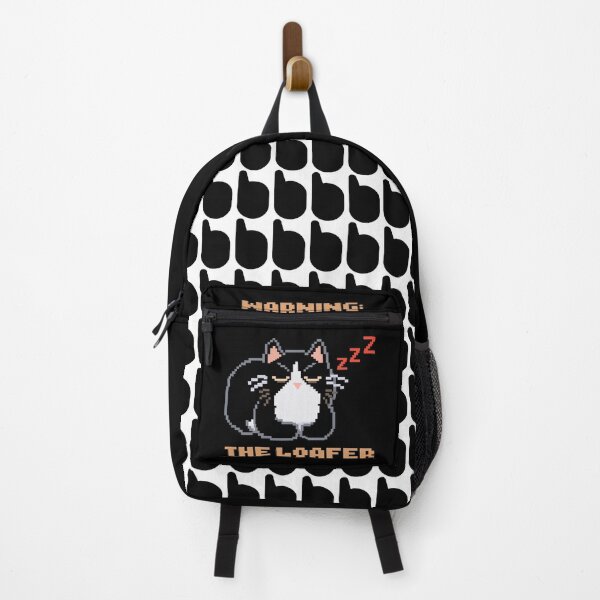 Item preview, Warning: The Loafer │ Pixel Cat designed and sold by sixsixsix.shop.