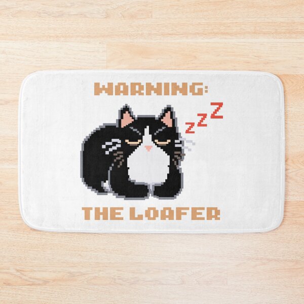 Item preview, Warning: The Loafer │ Pixel Cat designed and sold by sixsixsix.shop.