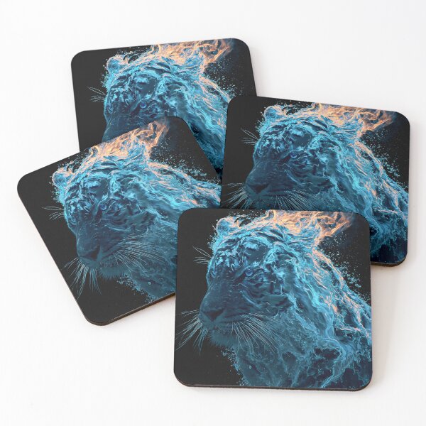 Item preview, Elemental Tiger Fire And Ice designed and sold by Visual Foundry.