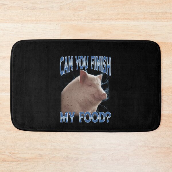 Item preview, Can You Finish My Food Pig Meme designed and sold by elderberry.