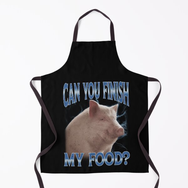 Item preview, Can You Finish My Food Pig Meme designed and sold by elderberry.