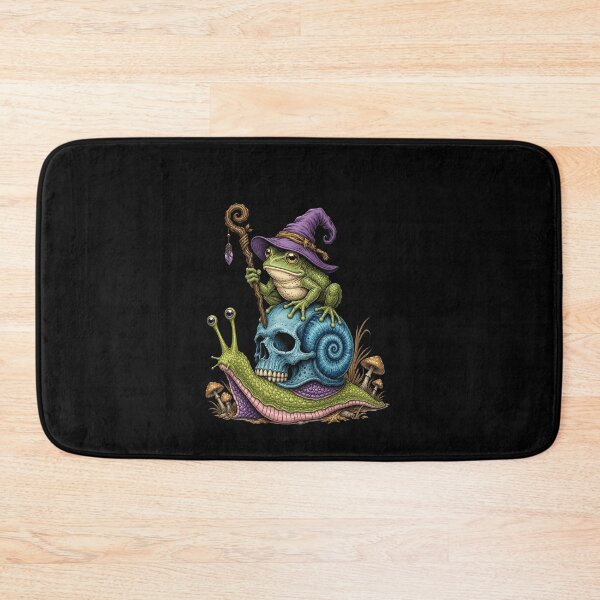 Item preview, Wizard Frog Riding Skull Snail designed and sold by elderberry.