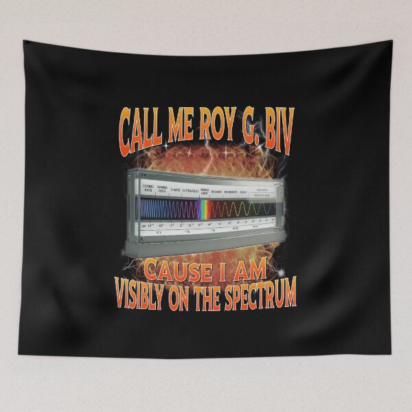 Item preview, Roy G Biv Visible Light Rainbow Science Joke designed and sold by elderberry.