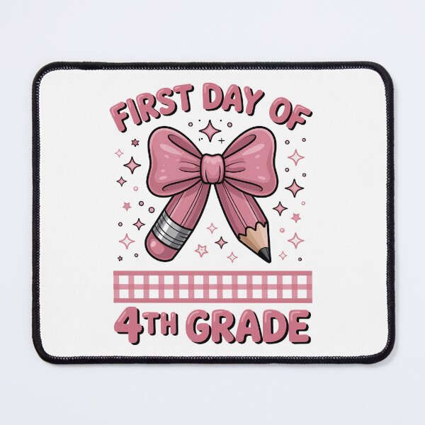 Item preview, First Day of 4th Grade Coquette Back to School Girls designed and sold by sailorjessiArt.