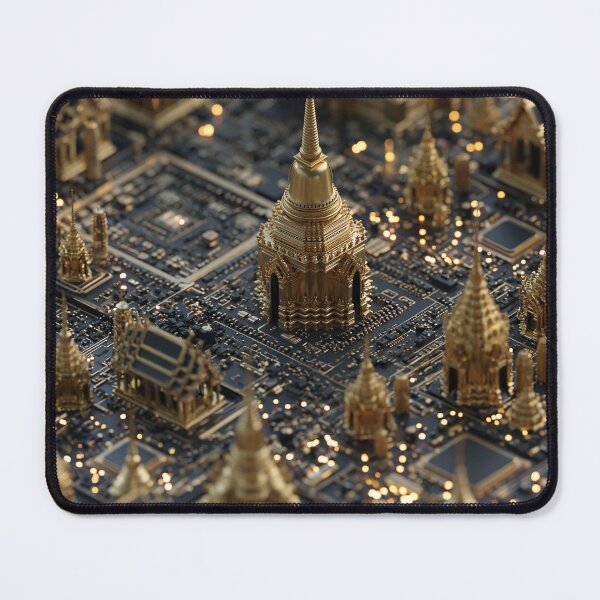 Item preview, Golden Digital Temple Cityscape designed and sold by Visual Foundry.