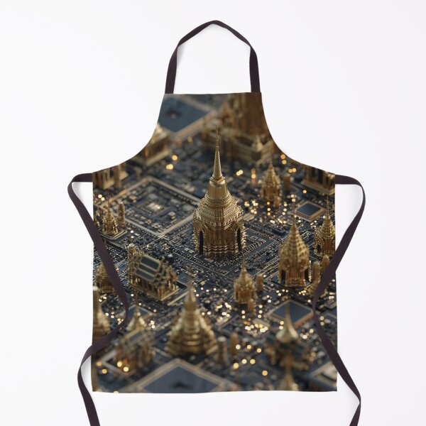 Item preview, Golden Digital Temple Cityscape designed and sold by Visual Foundry.
