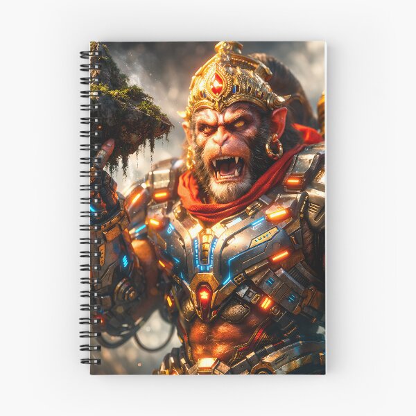 Item preview, Hanuman Mountain-Lifter Powerful Power Suit — Hindu God Art | Cyberpunk designed and sold by CosmicLotusArt.