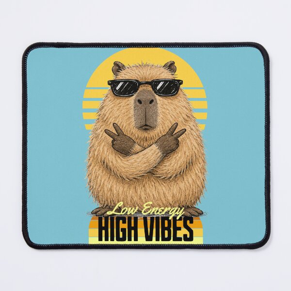 Item preview, Low Energy High Vibes Capybara designed and sold by StillWildink.