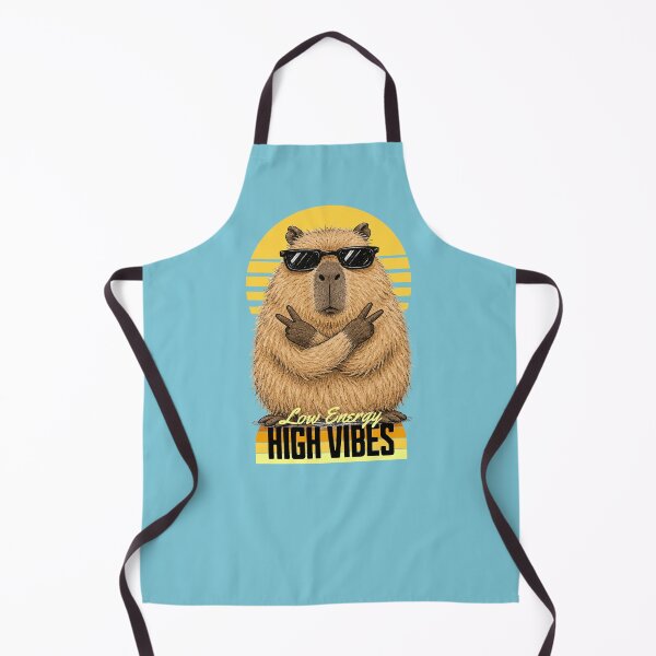 Item preview, Low Energy High Vibes Capybara designed and sold by StillWildink.