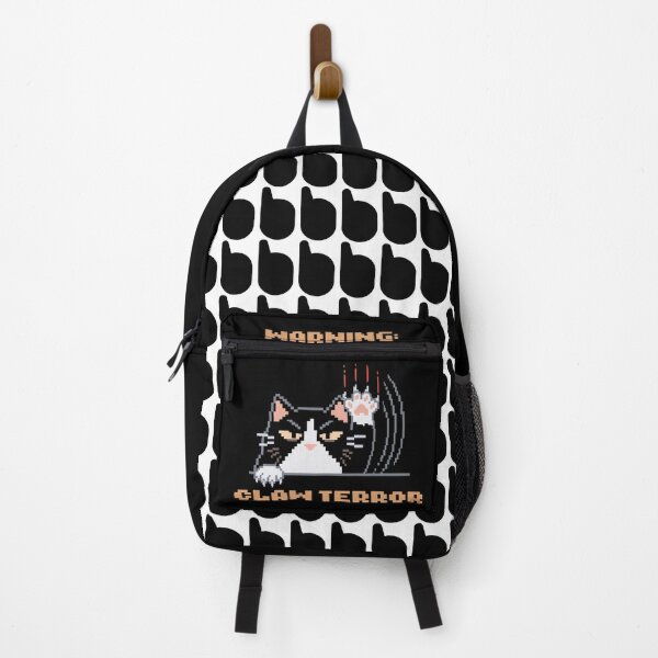 Item preview, Warning: Claw Terror │ Pixel Cat designed and sold by sixsixsix.shop.