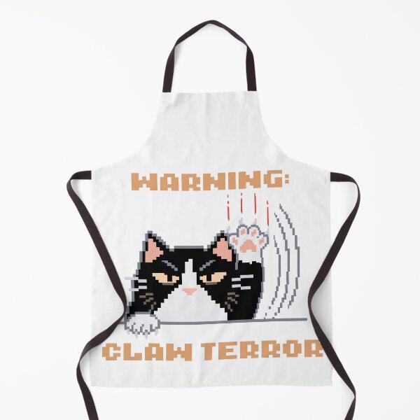 Item preview, Warning: Claw Terror │ Pixel Cat designed and sold by sixsixsix.shop.