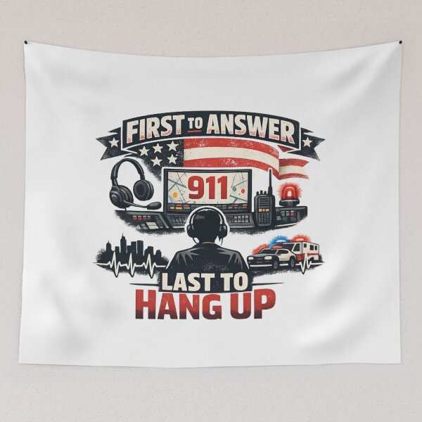 Item preview, First to Answer Last to Hang Up Dispatcher - Retro Emergency Operator  designed and sold by SidTastic .