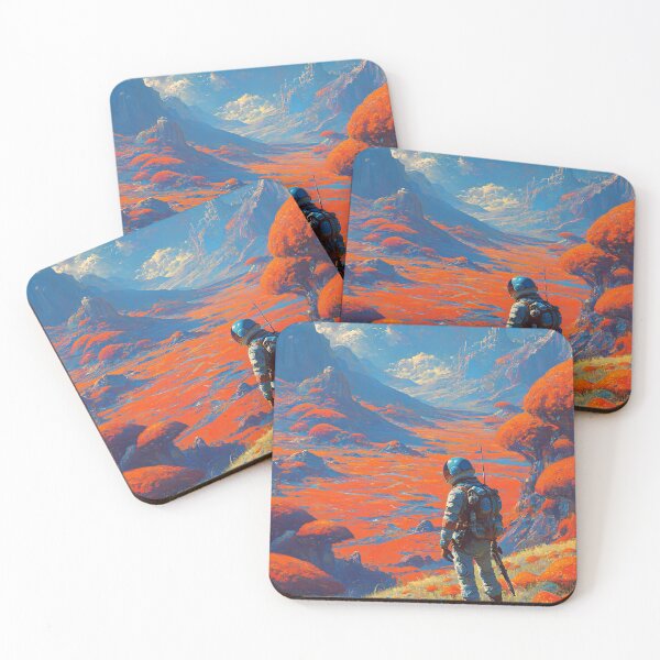 Item preview, Astronaut Explorer on Alien Planet designed and sold by Visual Foundry.