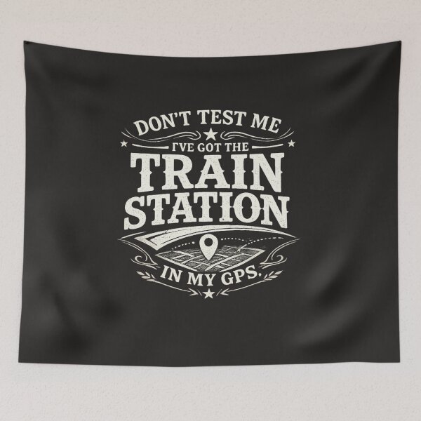 Item preview, Funny Train Meme Dark Humor Sarcastic GPS Joke Design designed and sold by Designs That Speak ✨.