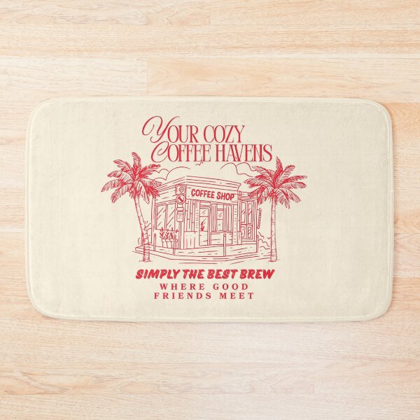Item preview, Your Cozy Coffee Haven - Retro Tropical Cafe designed and sold by SilverSeaBKK.