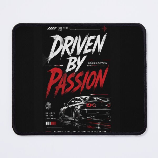 Item preview, Driven By Passion – JDM Streetwear Racing Typography Design designed and sold by OminiDesign.
