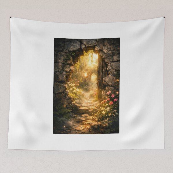 Item preview, The garden behind the wall designed and sold by PicParadiz.