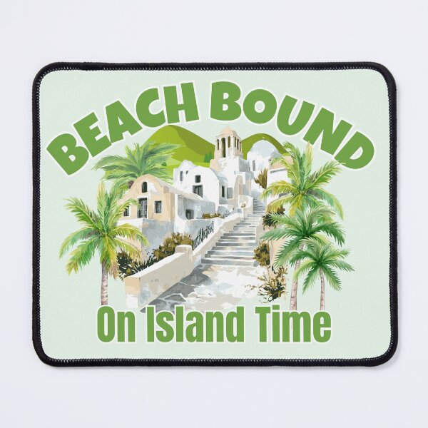 Item preview, Beach Bound On Island Time Mediterranean Art designed and sold by SilverSeaBKK.