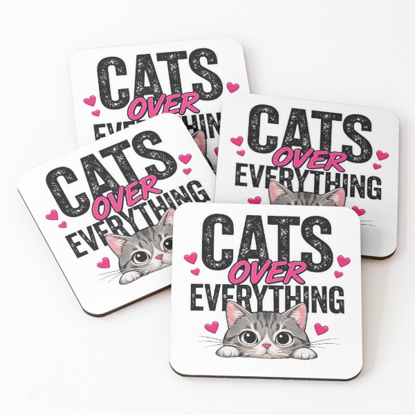 Item preview, Cats over everything - graphic kitty cat quotes designed and sold by SrumbleArt.