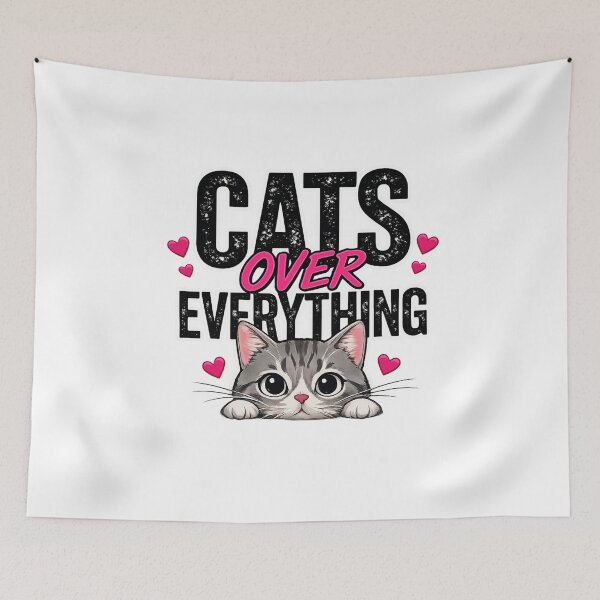 Item preview, Cats over everything - graphic kitty cat quotes designed and sold by SrumbleArt.