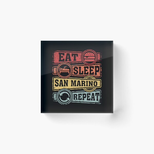 Item preview, Eat Sleep San Marino Repeat designed and sold by GabbyKash.