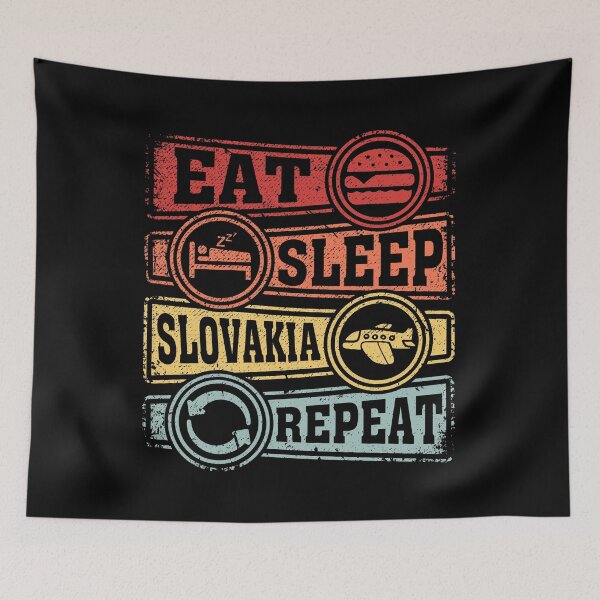 Item preview, Eat Sleep Slovakia Repeat designed and sold by GabbyKash.