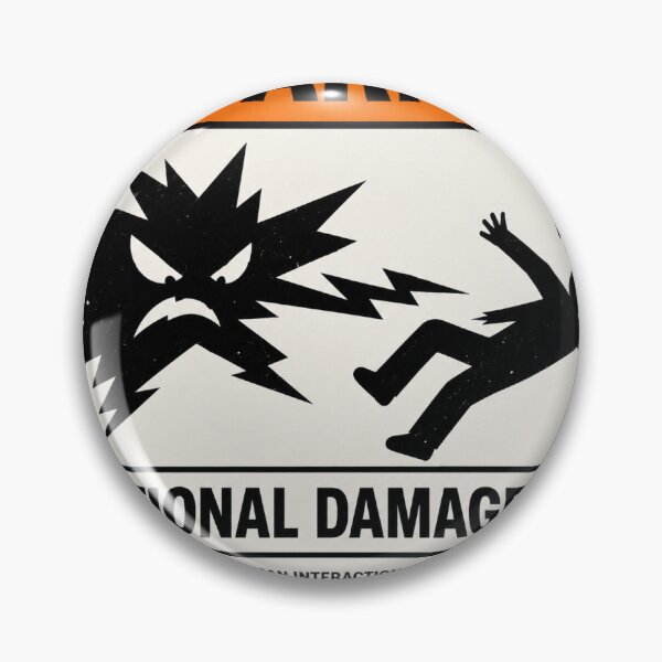 Item preview, EMOTIONAL DAMAGE RISK | Human Interaction Hazard Warning Sticker designed and sold by Human Maintenance Bureau.
