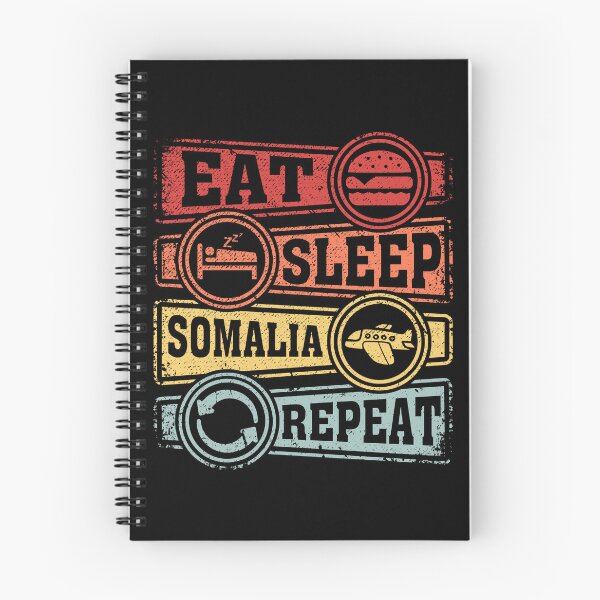 Item preview, Eat Sleep Somalia Repeat designed and sold by GabbyKash.