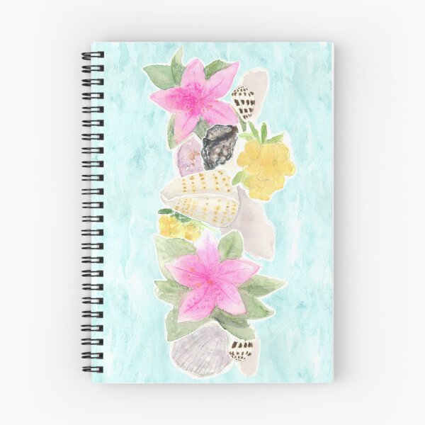 Item preview, Tropical Flowers and Pacific Ocean Shells Treasure Trove  designed and sold by FaireWaveArt.