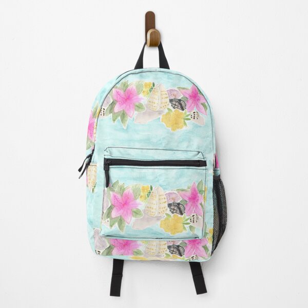 Item preview, Tropical Flowers and Pacific Ocean Shells Treasure Trove designed and sold by FaireWaveArt.