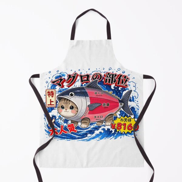 Item preview, Maguro Cat Japanese Kawaii Illustration designed and sold by Muri Neko.