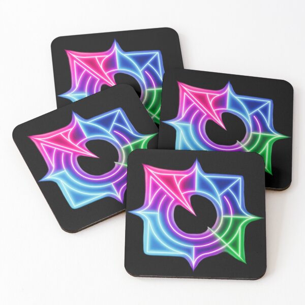 Item preview, Neon cyberpunk geometric star emblem  designed and sold by Nexus Space.