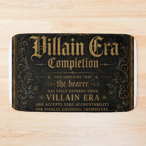 Item preview, Villain Era Certificate of Completion – Funny Gothic Vintage Art | Villain Era Gift designed and sold by irfanshikh.