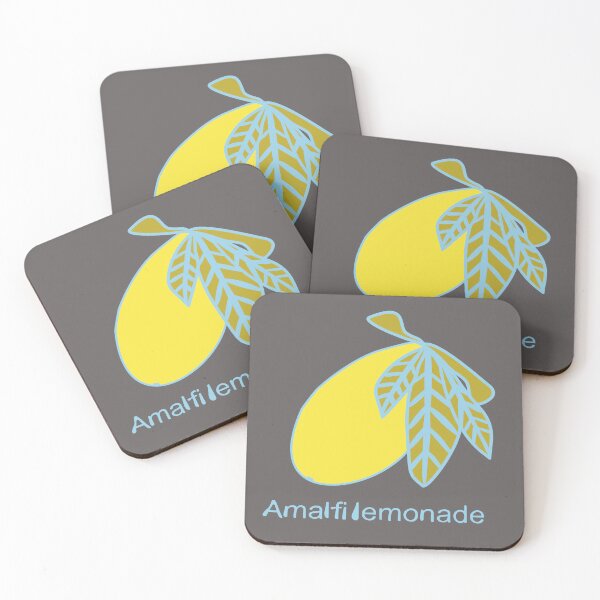 Item preview, Amalfi lemonade logo with lemon fruit and leaves vector illustration designed and sold by TaniaArtDesign.