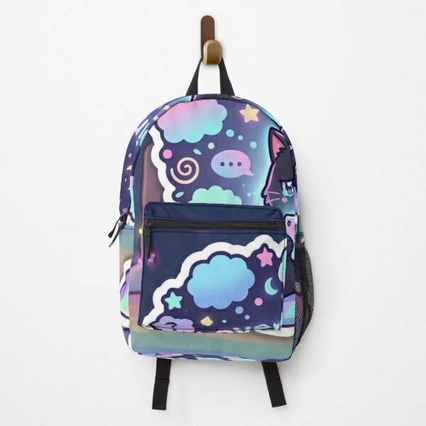 Item preview, Overthinking Again – Cozy Colorful Cat Sticker designed and sold by Elviqus Shop.