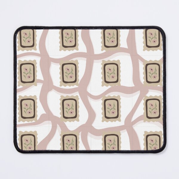 Item preview, Vintage Floral Frame Pattern – Retro Cottagecore Ribbon Design designed and sold by Barelythere2324.