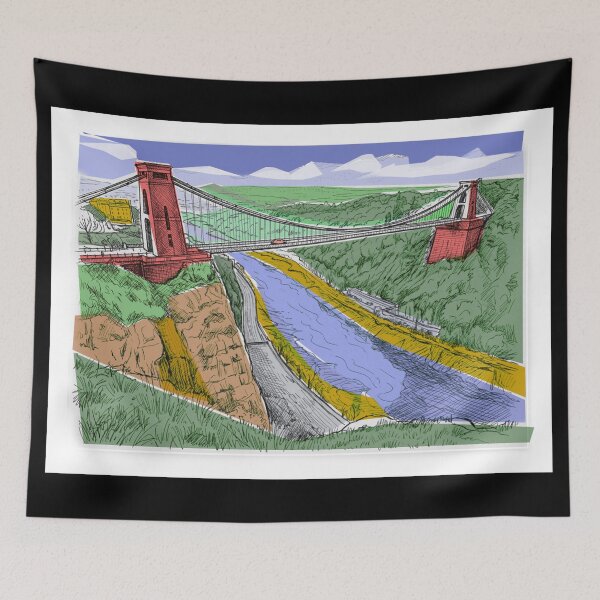 Item preview, Clifton Suspension Bridge Bristol Original Artwork Watercolour designed and sold by KALEIDOSCOPE UK.