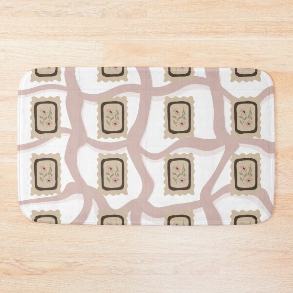 Item preview, Vintage Floral Frame Pattern – Retro Cottagecore Ribbon Design designed and sold by Barelythere2324.