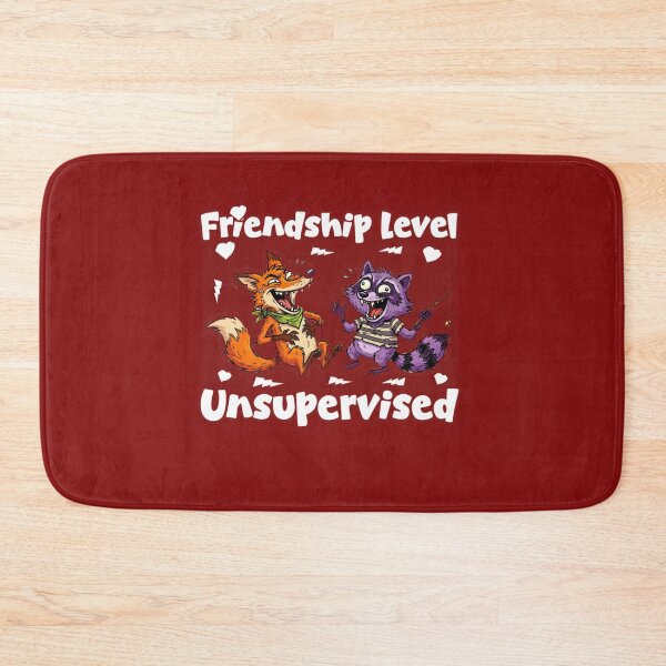 Item preview, Friendship Level Unsupervised Funny Fox Raccoon  designed and sold by Abibless1998.
