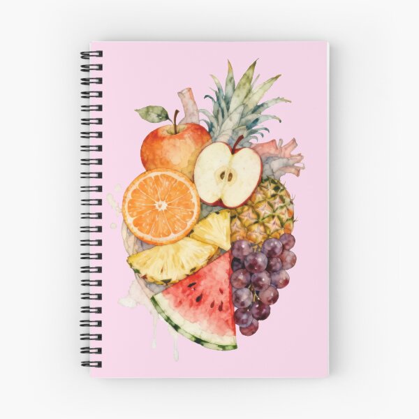 Artikelvorschau, Aquarell-Frucht-Herz-Illustration | Surrealistische Illustration eines gesunden Herzens entworfen und verkauft von MariPon.